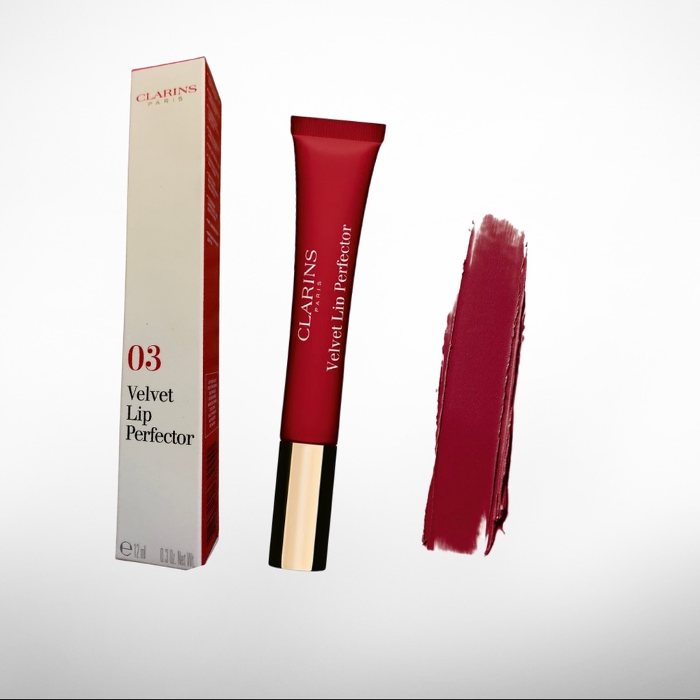 Clarins velvet lip perfector 03 Velvet Red NIB